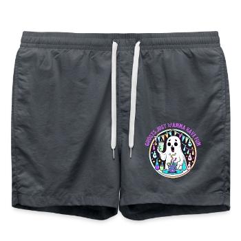 Geister wollen einfach nur Spaß haben - Badeshorts - Anthrazit - Vorne - AI Model Male 185 light (185cm)