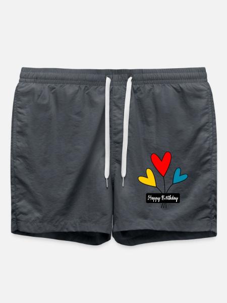 ALLES GUTE ZUM GEBURTSTAG. JAHRESTAG - Badeshorts - Anthrazit