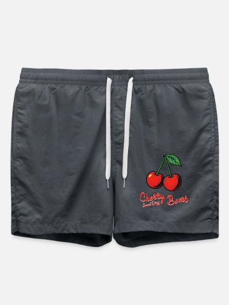 Kirsch-Mädchen - Badeshorts - Anthrazit