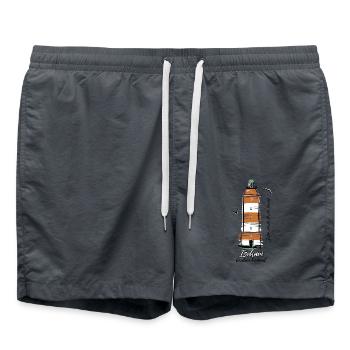 ISOKARI LEUCHTTURMPRODUKTE FÜR ALLE MENSCHEN, siehe - Badeshorts - Anthrazit - Vorne - AI Model Male 185 light (185cm)