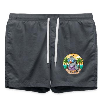 Taube Lustige Cartoon Sommer Strand Sonnenbrille - Badeshorts - Anthrazit - Vorne - AI Model Male 185 light (185cm)