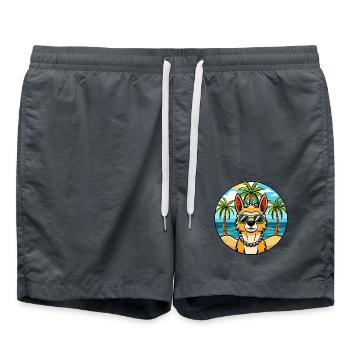 Peruvian Inca Orchid Dog Breed Cartoon Sunglasses - Swim Trunks - anthracite - Front - AI Model Male 185 light (185cm)