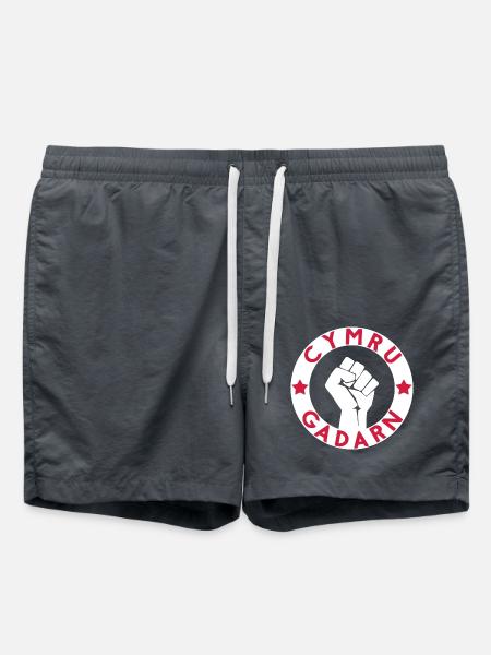 Cymru Gadarn - Badeshorts - Anthrazit
