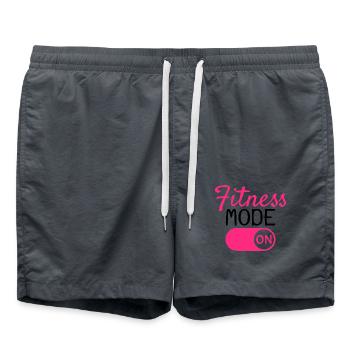 Fitness mode on - Swim Trunks - anthracite - Front - AI Model Male 185 light (185cm)