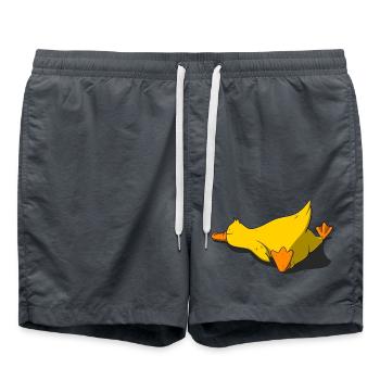 Schlafendes Küken - Badeshorts - Anthrazit - Vorne - AI Model Male 185 light (185cm)