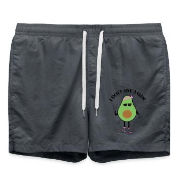 Sassy Avocado with Bandana - Swim Trunks - anthracite - Front - AI Model Male 185 light (185cm)