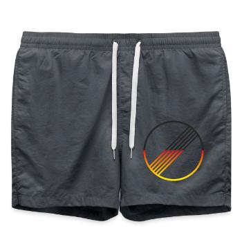 UNLIMITED GERMANY by Unlimited Apparel - Swim Trunks - anthracite - Front - AI Model Male 185 light (185cm)