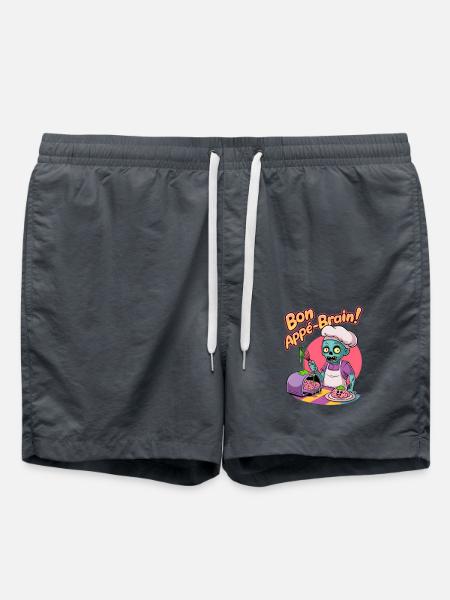 Bon Appé-brain! - Swim Trunks - anthracite