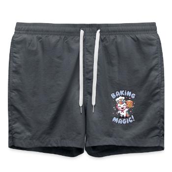 Back-Magie! - Badeshorts - Anthrazit - Vorne - AI Model Male 185 light (185cm)