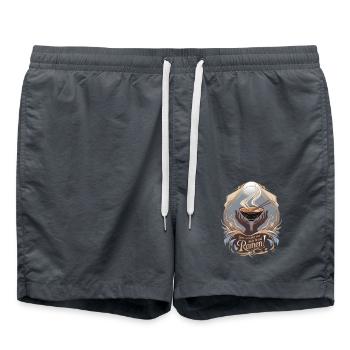 Give Us Today Our Daily Bread Ramen - Swim Trunks - anthracite - Front - AI Model Male 185 light (185cm)