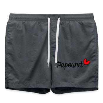 PAPOUNET. PAPA. FÊTE DES PÈRES. BONNE FÊTE PAPA - Short de bain - charbon - Devant - AI Model Male 185 light (185cm)