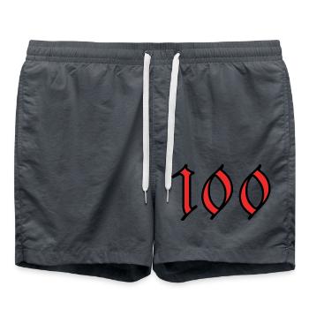 ALLES GUTE ZUM GEBURTSTAG. ALLES GUTE ZUM GEBURTSTAG. JAHRESTAG. - Badeshorts - Anthrazit - Vorne - AI Model Male 185 light (185cm)