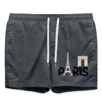 PARIS - Badeshorts - Anthrazit - Vorne - AI Model Male 185 light (185cm)