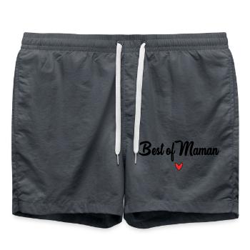 MAMA. MUTTERTAG. SCHÖNEN MUTTERTAG - Badeshorts - Anthrazit - Vorne - AI Model Male 185 light (185cm)