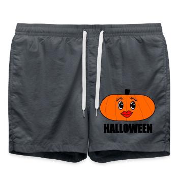 HALLOWEEN. KÜRBIS. HALLOWEEN-KÜRBIS - Badeshorts - Anthrazit - Vorne - AI Model Male 185 light (185cm)