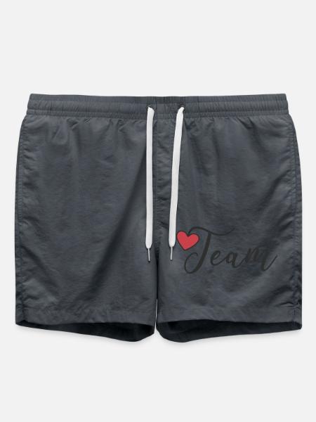 Team Herz - Badeshorts - Anthrazit