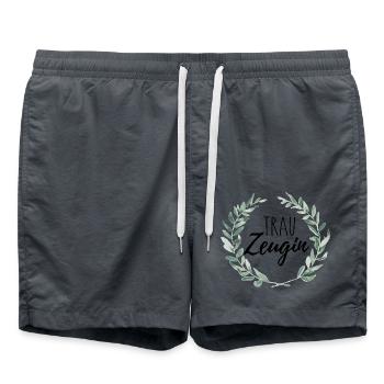 Trauzeugin - Badeshorts - Anthrazit - Vorne - AI Model Male 185 light (185cm)