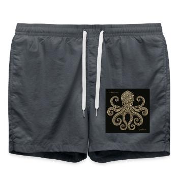 Mandala - Badeshorts - Anthrazit - Vorne - AI Model Male 185 light (185cm)