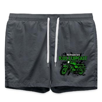 Ostdeutsches Kulturgut - Badeshorts - Anthrazit - Vorne - AI Model Male 185 light (185cm)