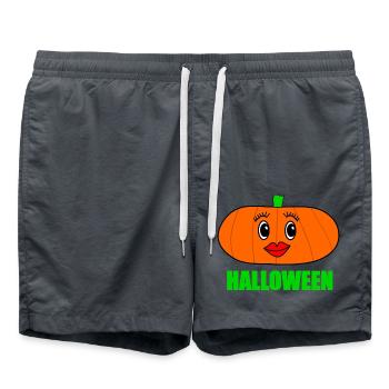 HALLOWEEN. KÜRBIS. HALLOWEEN-KÜRBIS - Badeshorts - Anthrazit - Vorne - AI Model Male 185 light (185cm)