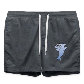 Süßer Hai - Badeshorts - Anthrazit - Vorne - AI Model Male 185 light (185cm)