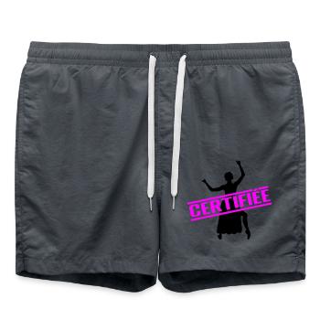 ZERTIFIZIERTER BESTER LEHRER - Badeshorts - Anthrazit - Vorne - AI Model Male 185 light (185cm)