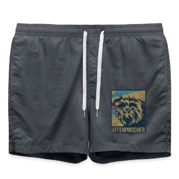 Munterer Affenpinscher Züchter - Badeshorts - Anthrazit - Vorne - AI Model Male 185 light (185cm)