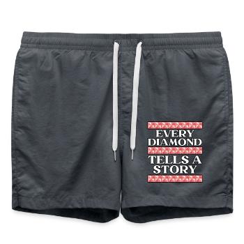 Diamantmalerei Handwerkszeug Diamantmaler - Badeshorts - Anthrazit - Vorne - AI Model Male 185 light (185cm)