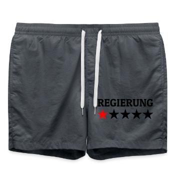 Regierung 1 Stern Bewertung - Badeshorts - Anthrazit - Vorne - AI Model Male 185 light (185cm)