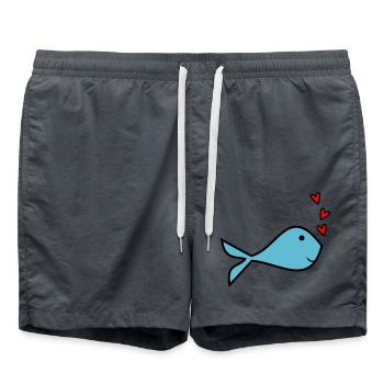 MAMA. MUTTERTAG. SCHÖNEN MUTTERTAG. ICH LIEBE DICH - Badeshorts - Anthrazit - Vorne - AI Model Male 185 light (185cm)