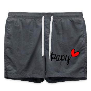 OPA. VATERTAG. ALLES GUTE ZUM GEBURTSTAG, PAPA. PAPA. FEST - Badeshorts - Anthrazit - Vorne - AI Model Male 185 light (185cm)
