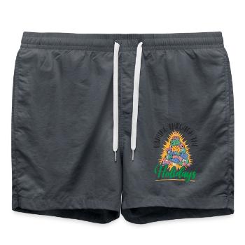 Gaming über die Feiertage Gaming Weihnachten - Badeshorts - Anthrazit - Vorne - AI Model Male 185 light (185cm)