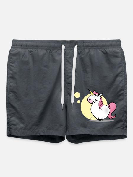 Einhorn - Badeshorts - Anthrazit