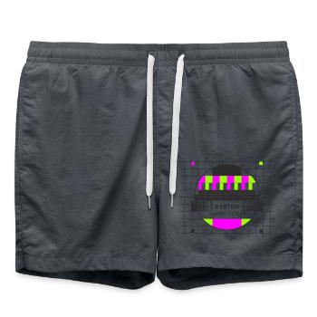 Testbild System fährt hoch - Badeshorts - Anthrazit - Vorne - AI Model Male 185 light (185cm)