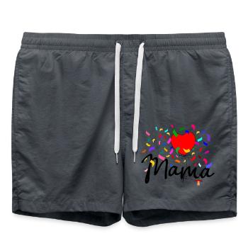 Mama Konfetti - Badeshorts - Anthrazit - Vorne - AI Model Male 185 light (185cm)