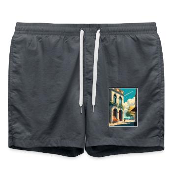 Arles Frankreich Vintage Reiseposter WPA Souvenir - Badeshorts - Anthrazit - Vorne - AI Model Male 185 light (185cm)