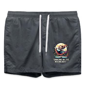 Songtexte Musikliebhaber Songwriter Musikfestival - Badeshorts - Anthrazit - Vorne - AI Model Male 185 light (185cm)