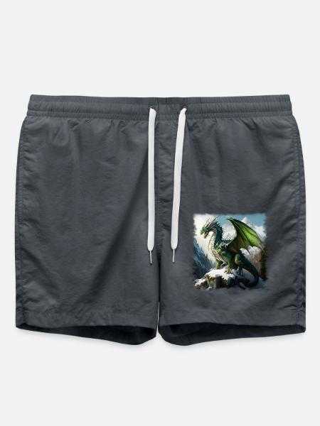 Fantasy Dragon - Badeshorts - Anthrazit