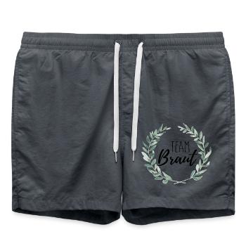 Team Braut - Badeshorts - Anthrazit - Vorne - AI Model Male 185 light (185cm)