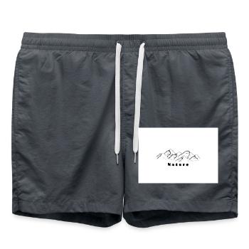 Nature - Badeshorts - Anthrazit - Vorne - AI Model Male 185 light (185cm)