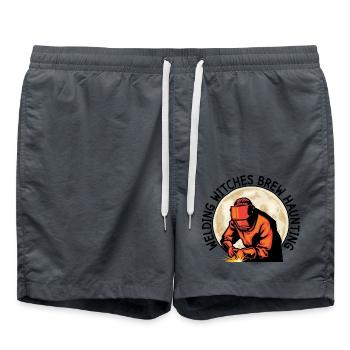 Schweißendes Hexengebräu Gespenstische Funken Hall - Badeshorts - Anthrazit - Vorne - AI Model Male 185 light (185cm)