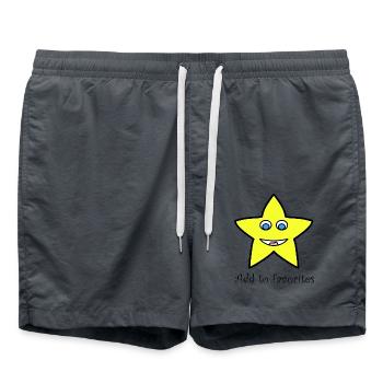Add To Favorites - Badeshorts - Anthrazit - Vorne - AI Model Male 185 light (185cm)