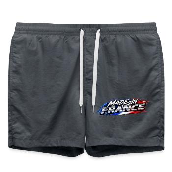 Hergestellt in Frankreich - Badeshorts - Anthrazit - Vorne - AI Model Male 185 light (185cm)
