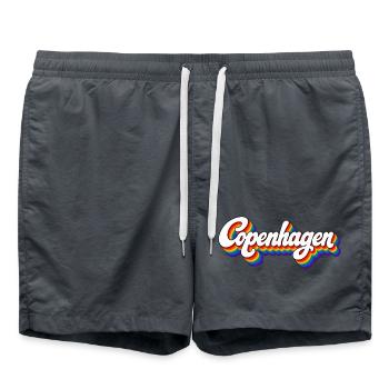 Copenhagen - Denmark - Kopenhagen - Dänemark - Badeshorts - Anthrazit - Vorne - AI Model Male 185 light (185cm)