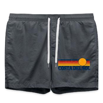 Costa del Sol - Spanien - Espana - Spain - Sommer - Badeshorts - Anthrazit - Vorne - AI Model Male 185 light (185cm)