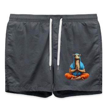 Yoga Kamel - Badeshorts - Anthrazit - Vorne - AI Model Male 185 light (185cm)
