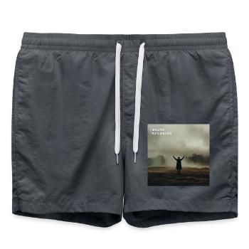 Ich atme. Das reicht. - Badeshorts - Anthrazit - Vorne - AI Model Male 185 light (185cm)