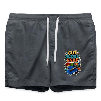 CUT SCORE SNAP - Badeshorts - Anthrazit - Vorne - AI Model Male 185 light (185cm)
