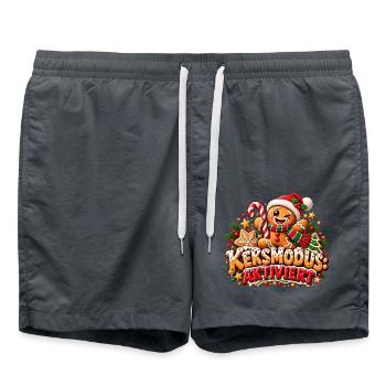Keksmodus Aktiviert Weihnacht - Badeshorts - Anthrazit - Vorne - AI Model Male 185 light (185cm)