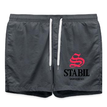 STABIL - VERSION 1.61 - Badeshorts - Anthrazit - Vorne - AI Model Male 185 light (185cm)